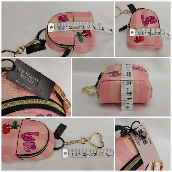 VICTORIA'S SECRET MICRO GRAFFITI BAG KEYCHAIN HEART CHARM LIMITED-EDITION - Picture 13 of 16